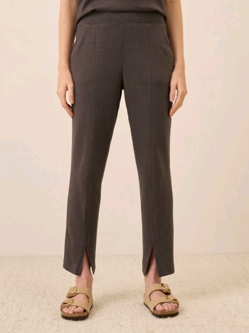 PACT Heather Brown Airplane Wrap & Pant SET - Picture 2 of 4